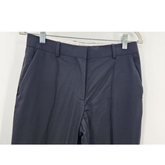 Women's Everlane 100% Wool Black Pleated Front Slack Pants Size 2 - Picture 3 of 10